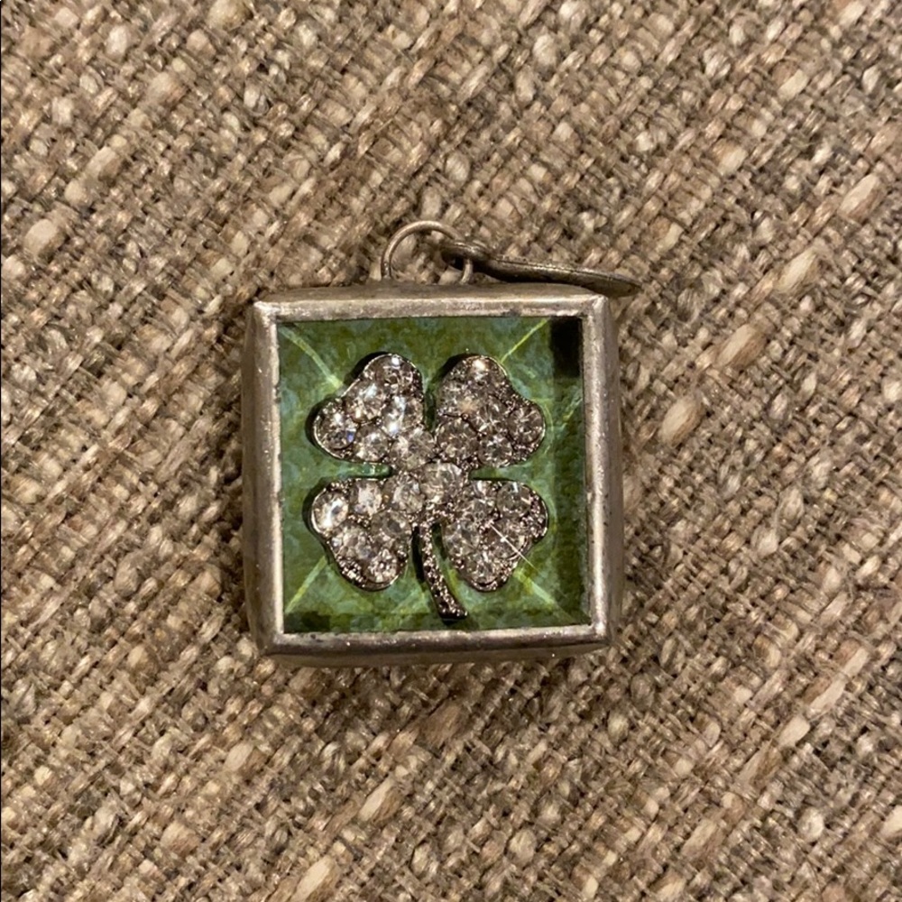 Jewel Kade crystal 4 leaf clover shamrock